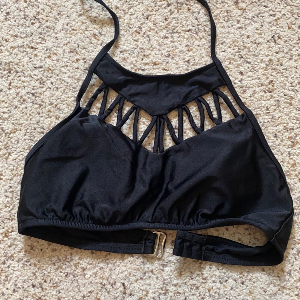 high neck bikini top